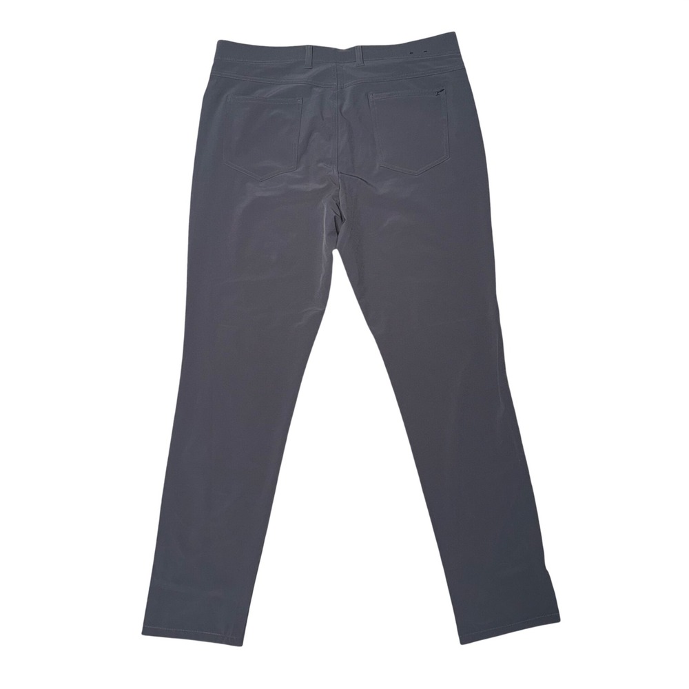 Mizzen+Main Helmsman Slim Pants Mens 35x32 Grey Excellent Performance‎ Chino - Picture 4 of 5